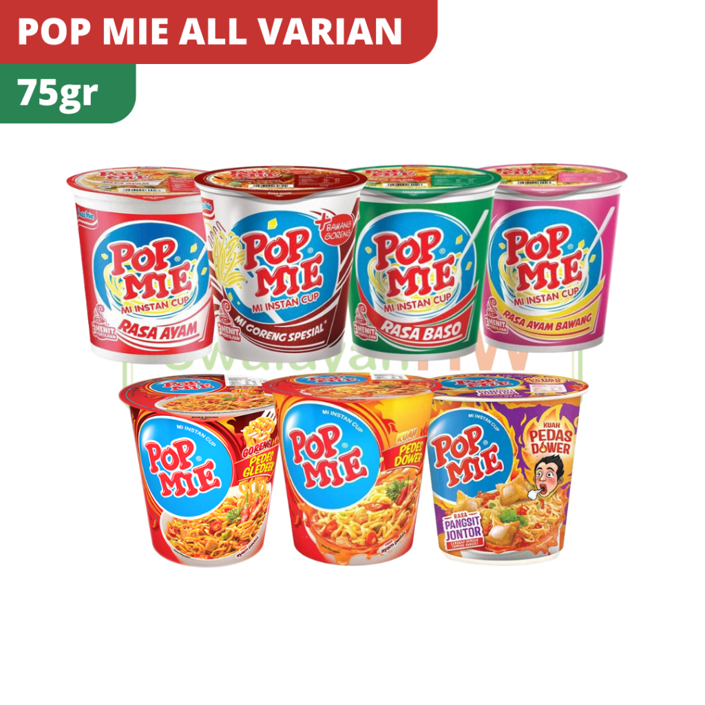 

POP MIE GORENG/ KUAH ALL VARIAN