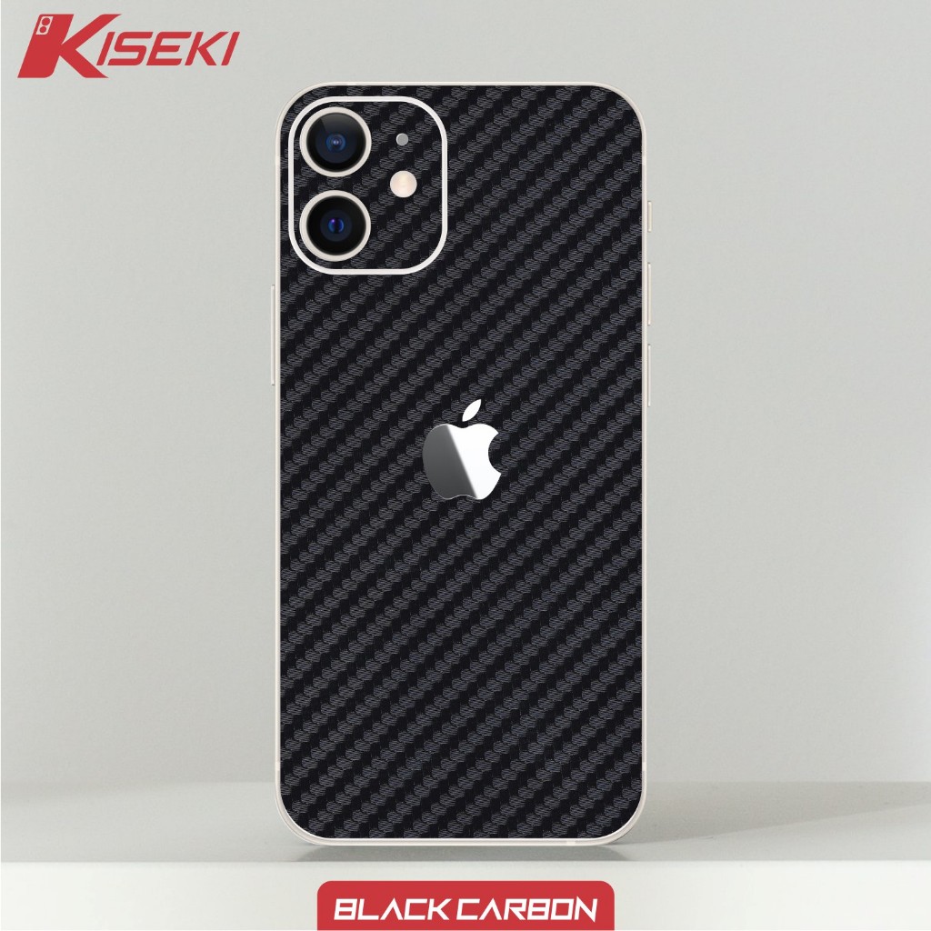 Kiseki Skin Hp iPhone 12 mini on Back Case Carbon Leather Custom dl