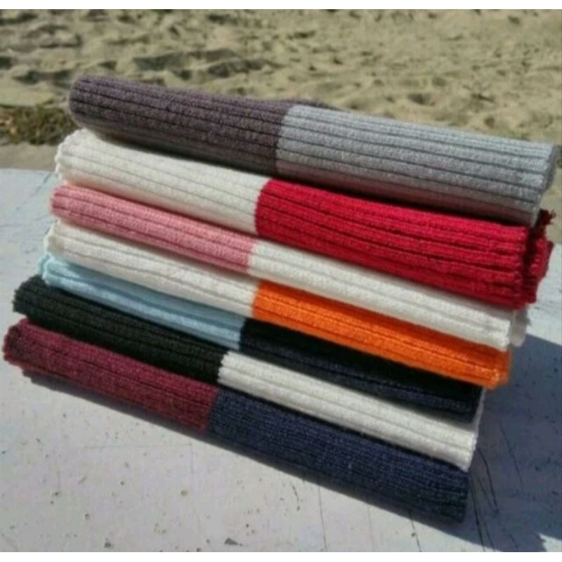 10 PCS INNER RAJUT HIJAB 2 WARNA /  CIPUT BANDANA HIJAB 2 WARNA