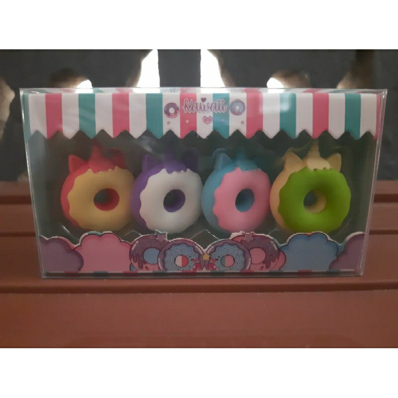 

kawaii eraser donut / penghapus donat lucu 1 set