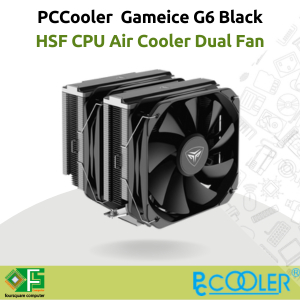 CPU Cooler PCCooler GAMEICE G6 Black HSF CPU Air Tower Dual Fan