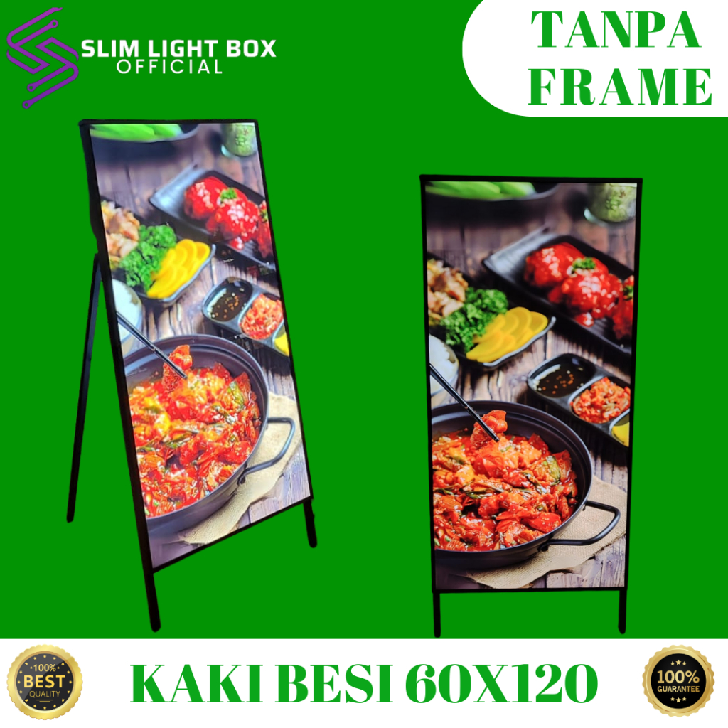 DUDUKAN/KAKI BESI LED BANNER - 60X120