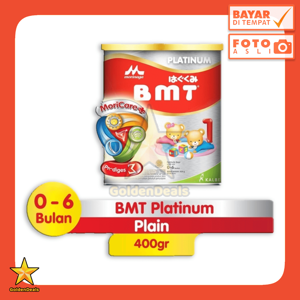 [400 Gram] Susu Morinaga BMT Platinum 400 gr - Susu Formula Bayi 0-6 Bulan