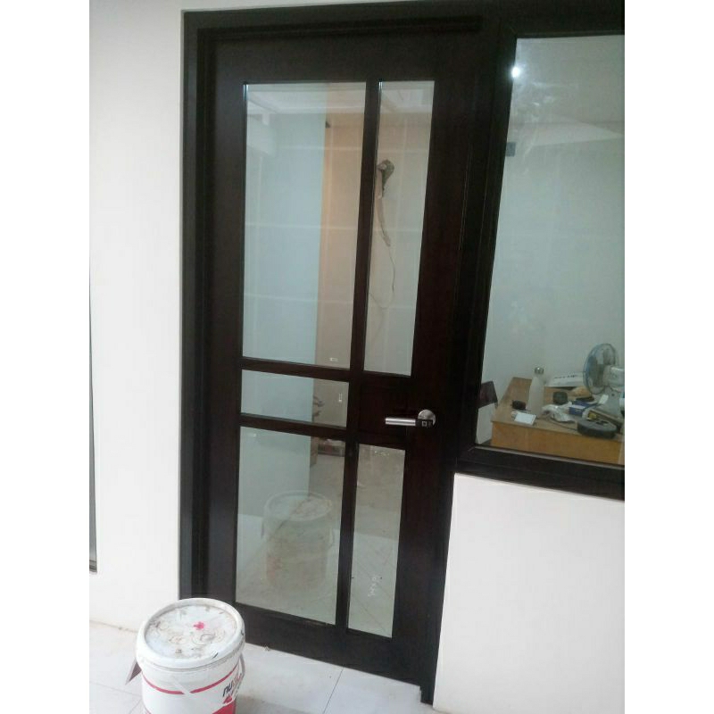 pintu kantor kaca temperred