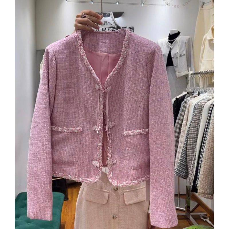 Blazer Tweed Oriental Pink