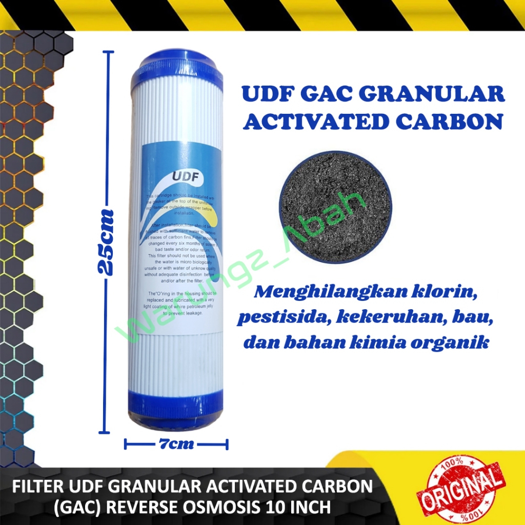 WATER PURIFIER CARTRIDGE FILTER SEDIMEN SARINGAN AIR GRANULAR ACTIVATED PRE CARBON KARBON GRANULAR G