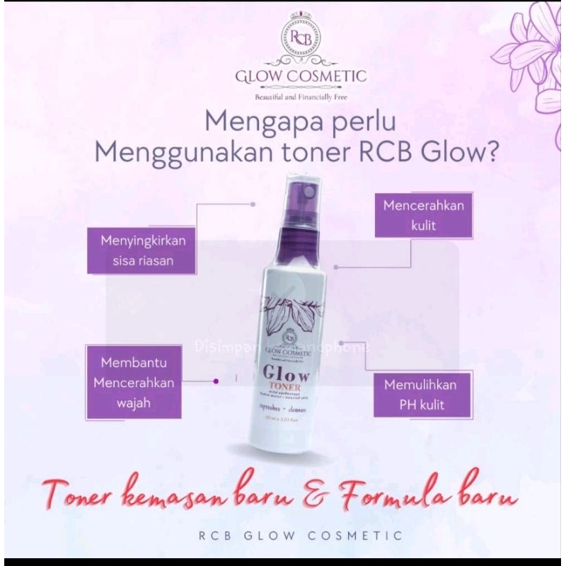 Toner RCB glow cosmetic