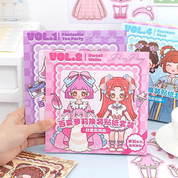 

Diskon Buku Stiker DIY Fashion Baju Sticker Dress Up Book Edukasi Anak Cewe Lucu Korean Stock Banyak