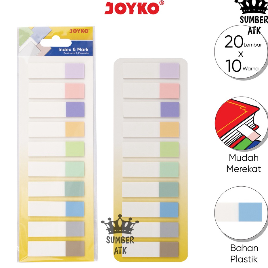 

Kirim Langsung Index Mark Penanda Pembatas Joyko IM-61 Plastik Ready stock