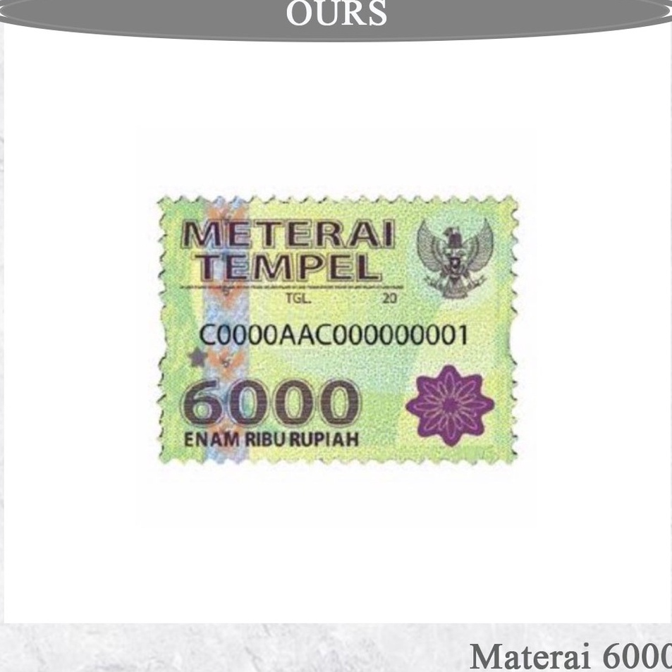 Ready stock MATERAI 6000 READY STOK BELI MATERAI POS 6.000 ➢❈