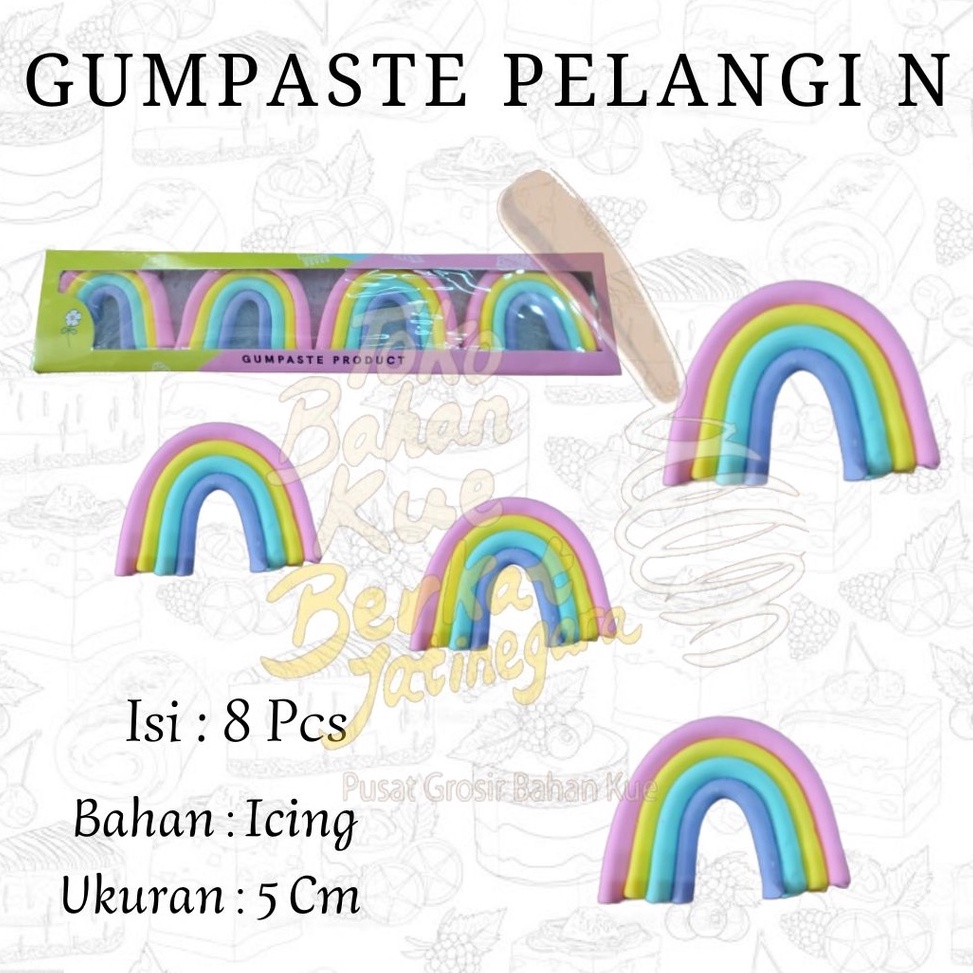 

Kode LBA411 GUMPASTE PELANGI N / HIASAN KUE