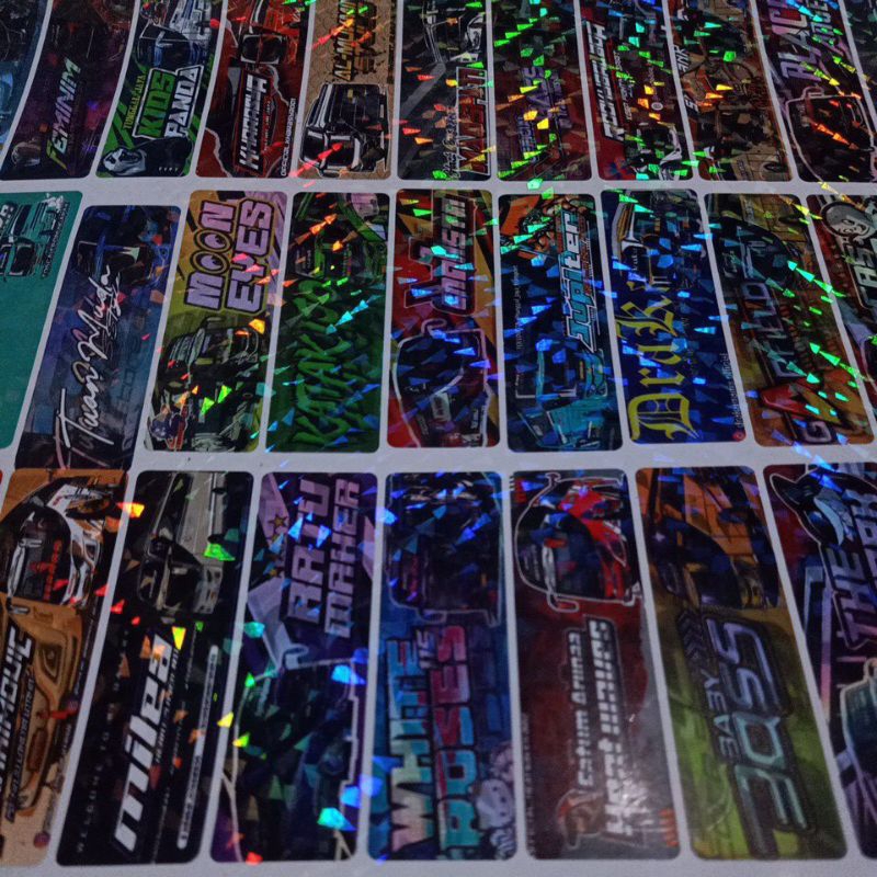 stiker bus hologram