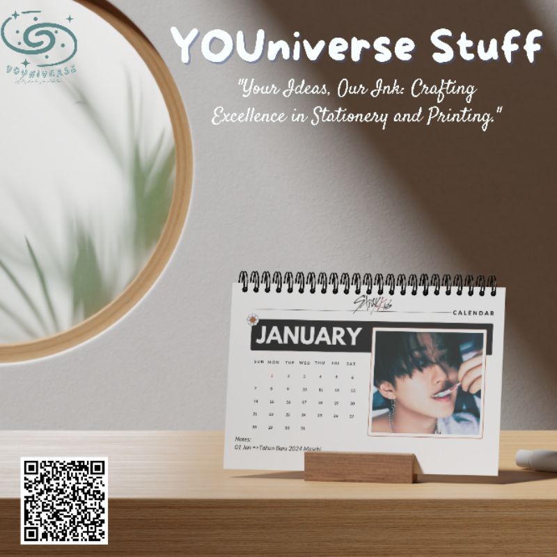 

STRAY KIDS ATE Kalender Meja 2025 / Desk Calendar 2025 K-POP version A5 Murah