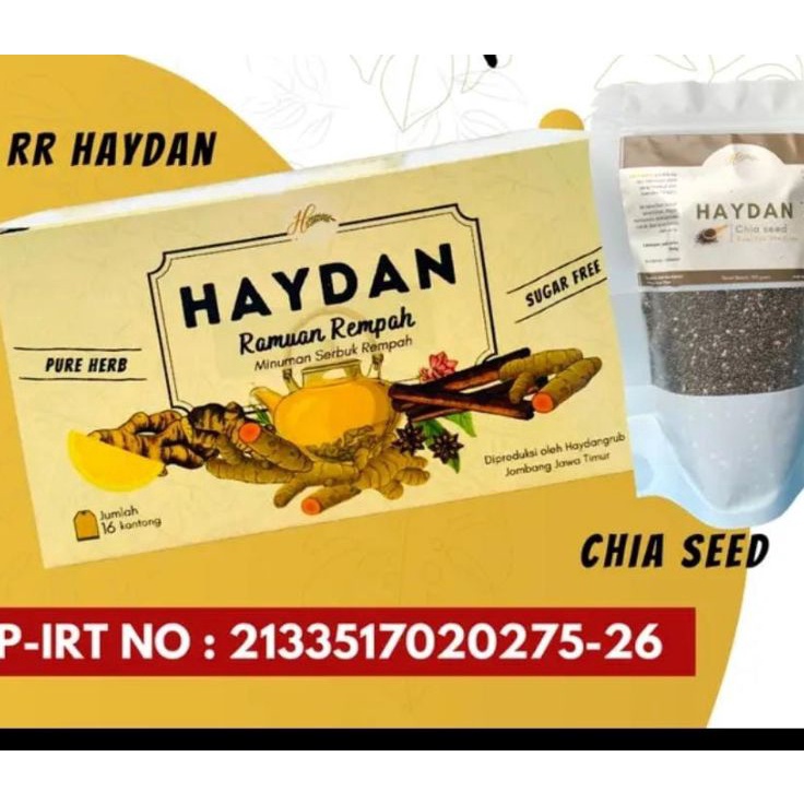 

Terkini HAYDAN RR + CHIA SEED Produk Keren