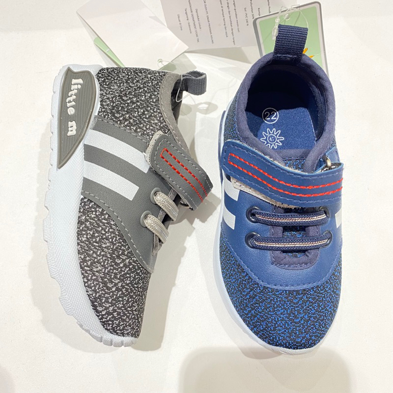 Sepatu anak LED cowok cewek merk little m terbaru