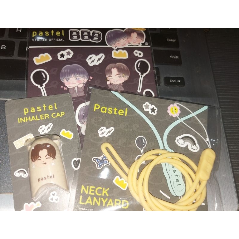 Pastel x BibleBuild (BBB) Sticker + inhaler cap + neck lanyard || Baca Deskripsi
