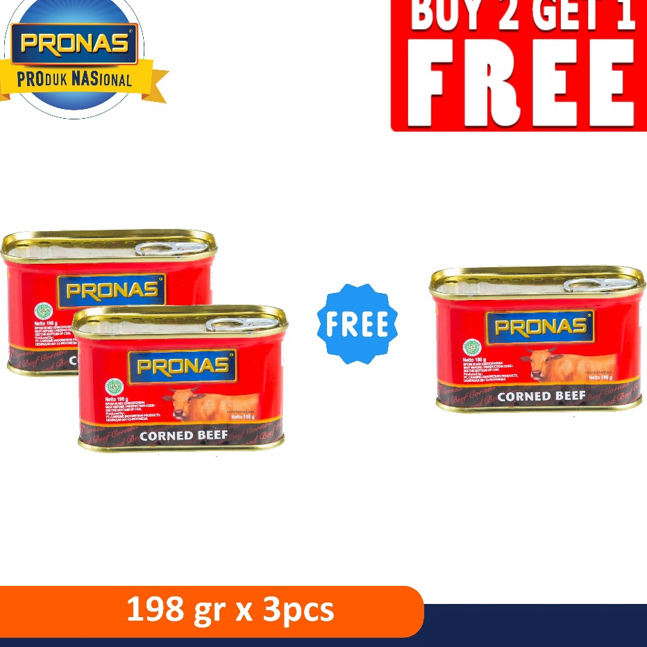 

Readystock PRONAS Paket Kornet Sapi Regular 198g Buy 2 Get 1 Terkini