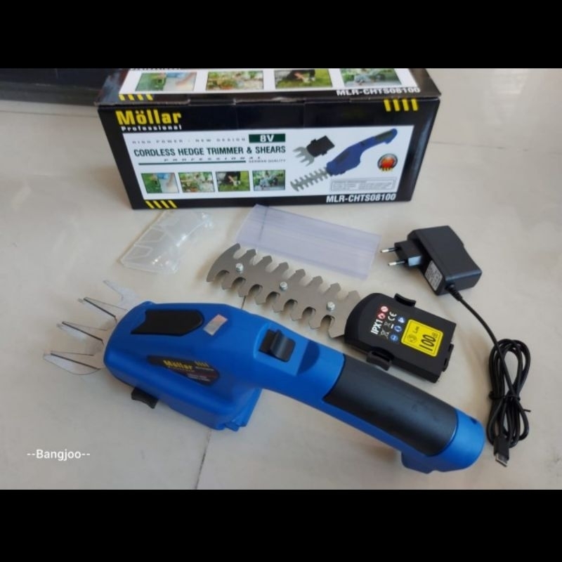 Mesin potong rumput cordless MOLLAR CHTS08100