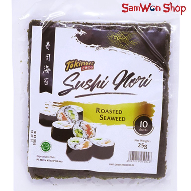 

58 TOKINORI SUSHI NORI ROASTED SEAWEED 10 SHEET 23 GR - SNACK RUMPUT LAUT Best Product