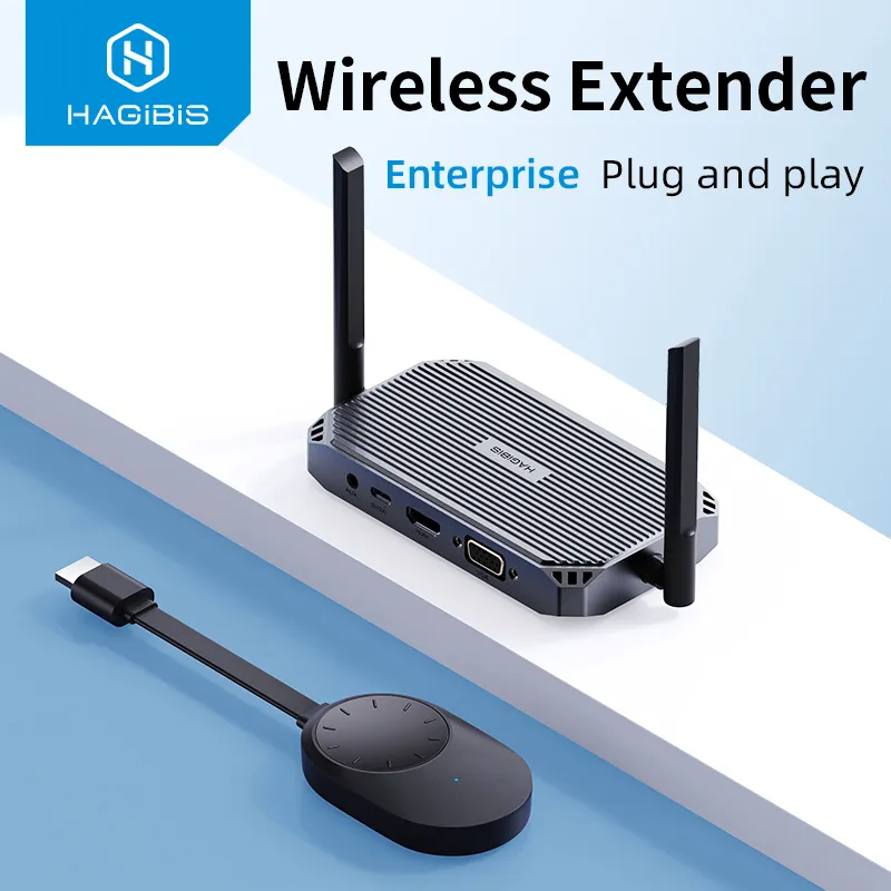 HAGIBIS WIRELESS VIDEO HDMI TRANSMITTER RECEIVER EXTENDER DISPLAY