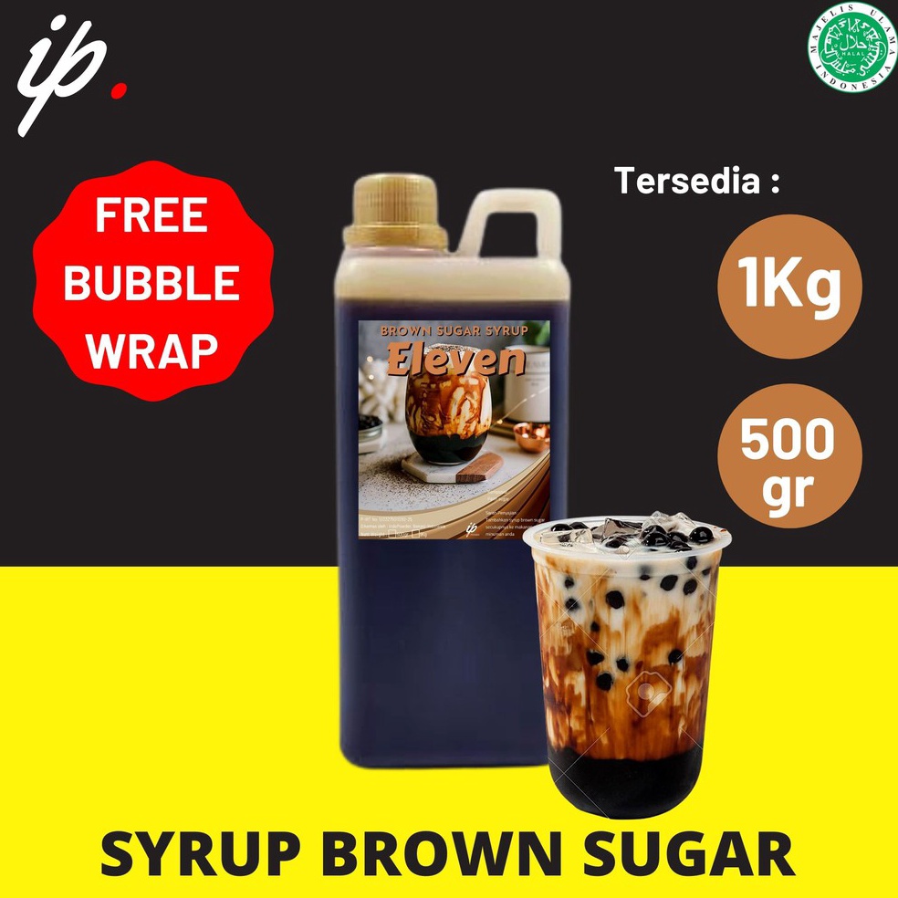 

[KB094] SYRUP BROWN SUGAR 1Kg - BROWN SUGAR CAIR 1kg - SYRUP Gula Aren 1Kg - FREE Buble Wrap ↓Grosir