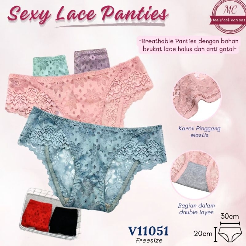 CD cewe transparan brukat celana dalam wanita sexi mid waist