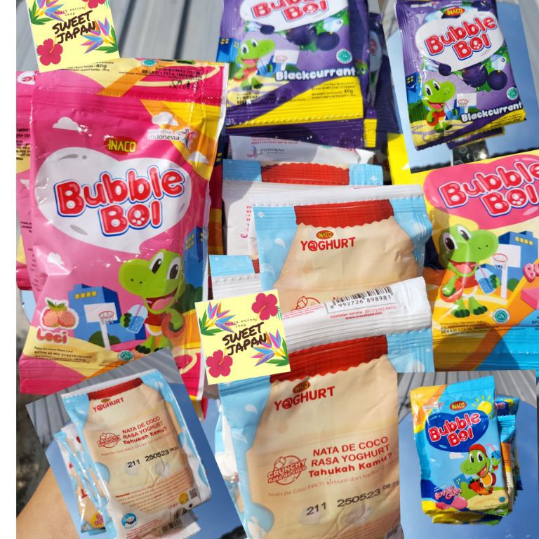 

TIPE XMK392 Inaco jelly bubble boi enak isi 10 per renceng
