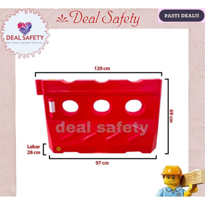 Road Barrier Pembatas Jalan Water Barrier