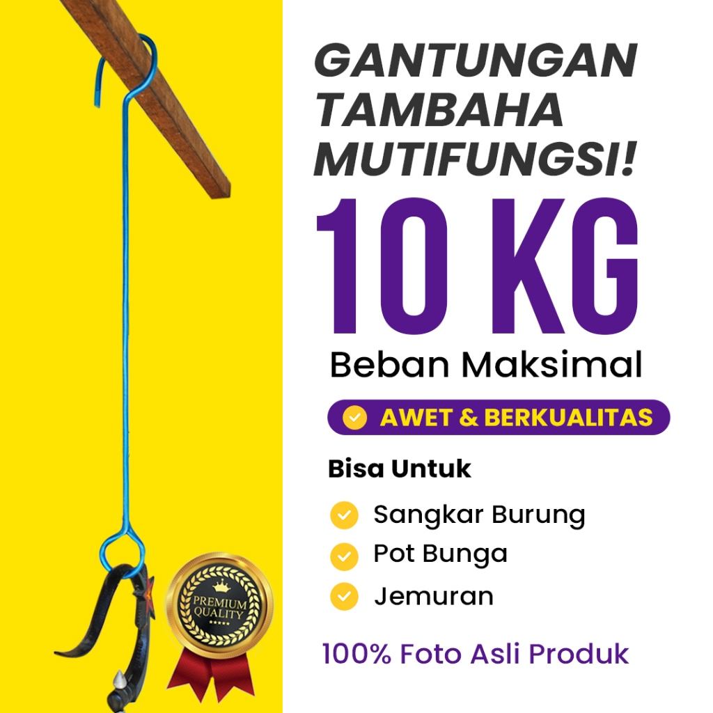 GANTUNGAN POT TANAMAN GANTUNGAN SANGKAR TAMBAHAN GANTUNG PANJANG