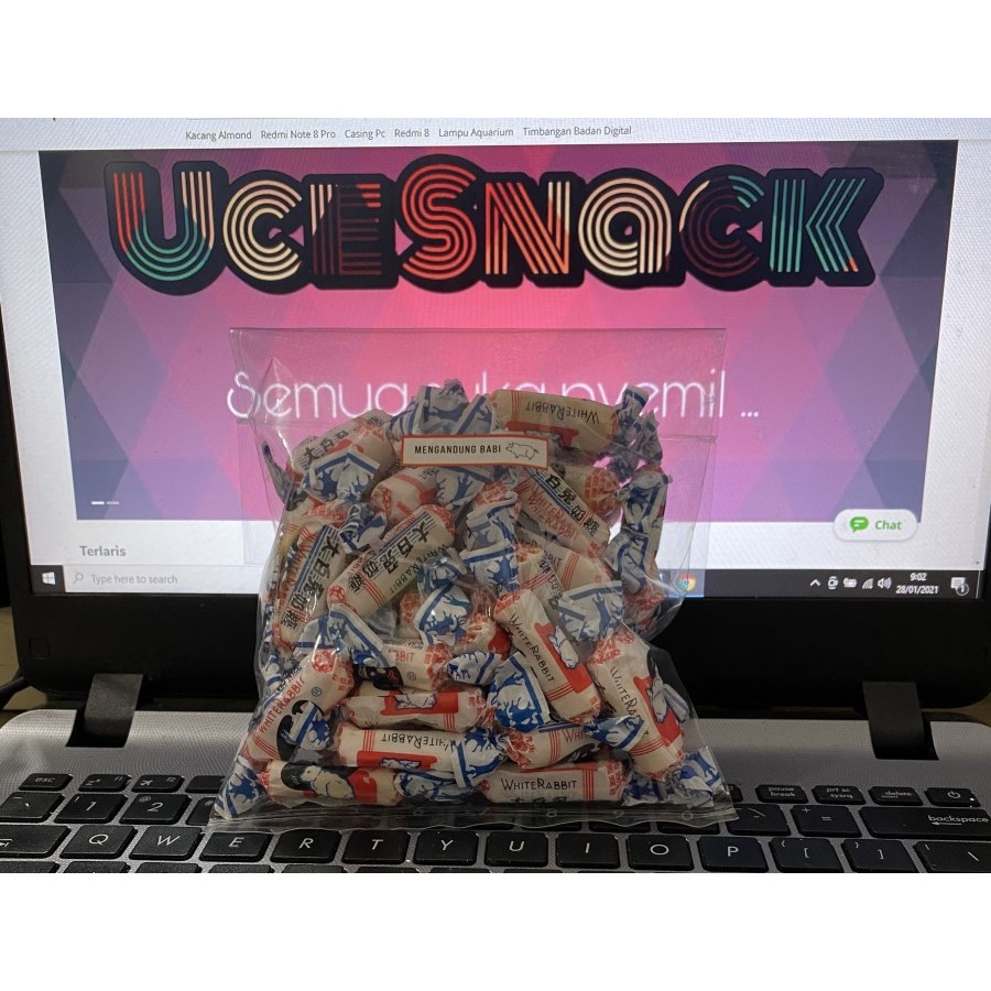 

QH PERMEN SUSU WHITE RABBIT / PERMEN SUSU KELINCI ( NON HALAL ) 1 KG