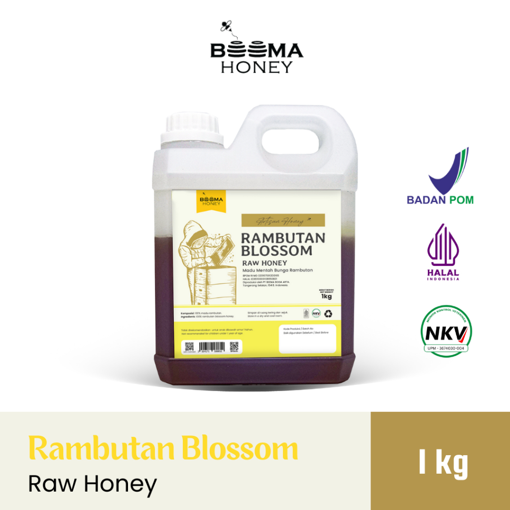 

Beema Honey - Rambutan Blossom Raw Honey 1Kg