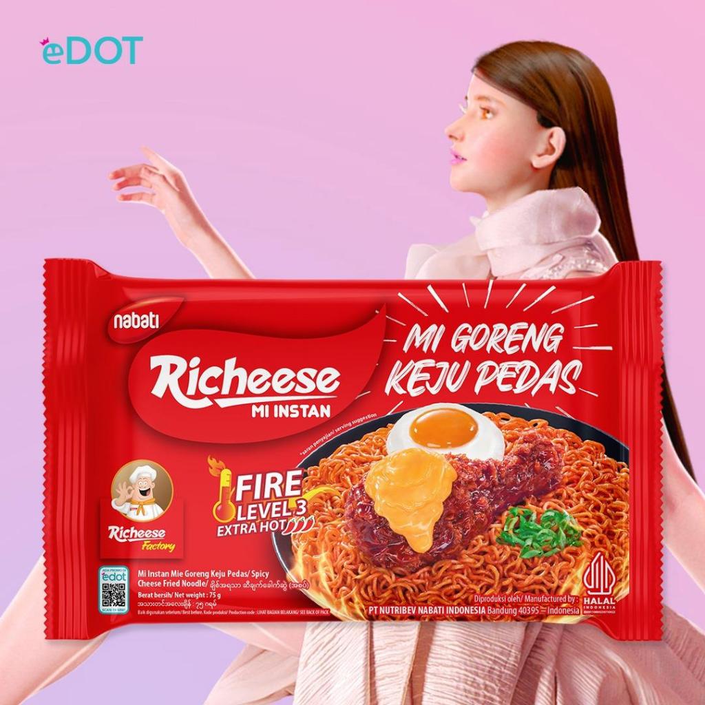

Richeese Mie Goreng Keju Level 3 (74gr) min.pembelian 3pcs