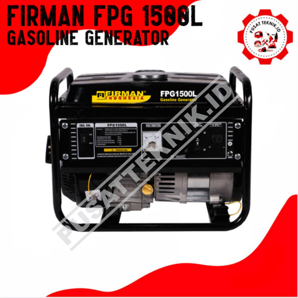 GENSET FIRMAN FPG 1500L GENERATOR 1000watt GENSET BENSIN FIRMAN