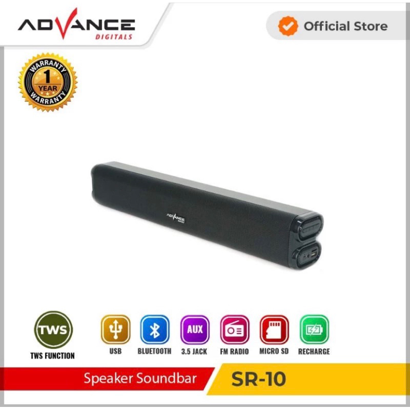 Advance Bluetooth Speaker Soundbar Music Box SR10