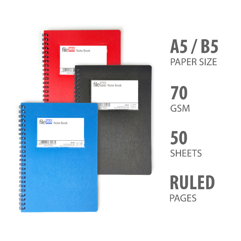 

Daiichi - Notebook spiral Buku Tulis Catatan Diary Agenda 50 Hal 70 Gsm Daiichi 365