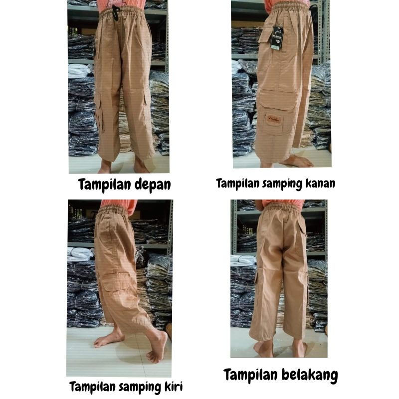 Al muslim Sirwal Gamblok Anak /Cargo Anak/sirwal anak