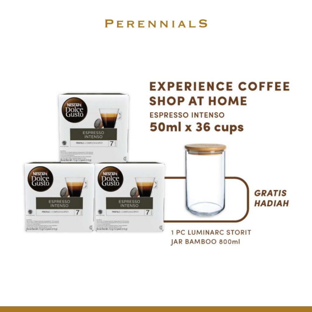 

Capsule NESCAFÉ Dolce Gusto Espresso Intenso 3 box(36 kapsul=36 gelas)