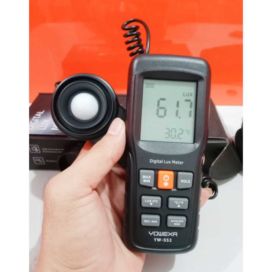 Digital Lux Meter / Light Meter Yowexa YW-552 Lux meter Illuminance