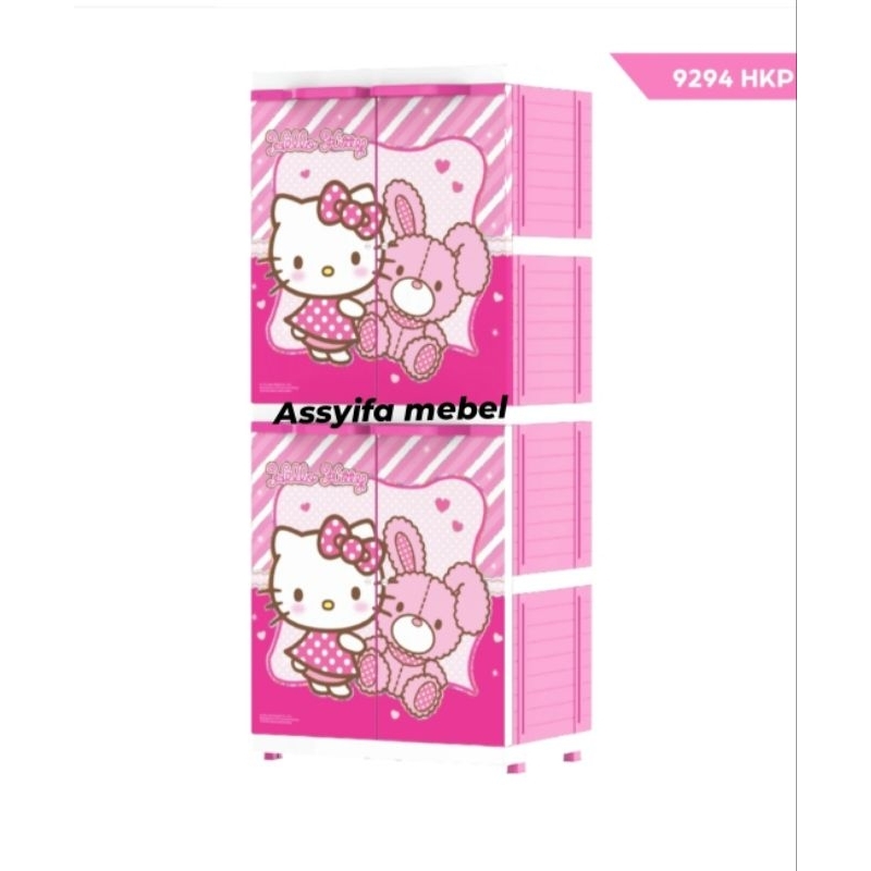 LEMARI ANAK NAIBA HELLO KITTY MOTIF LUCU