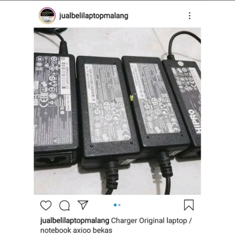 Charger Laptop Notebook Axioo Original Second