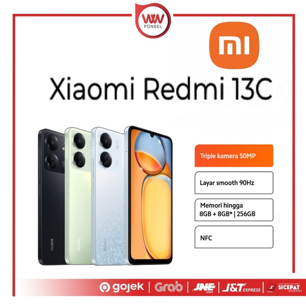 Hp Xiaomi Redmi 13C Ram 6GB Internal 128GB Garansi Resmi