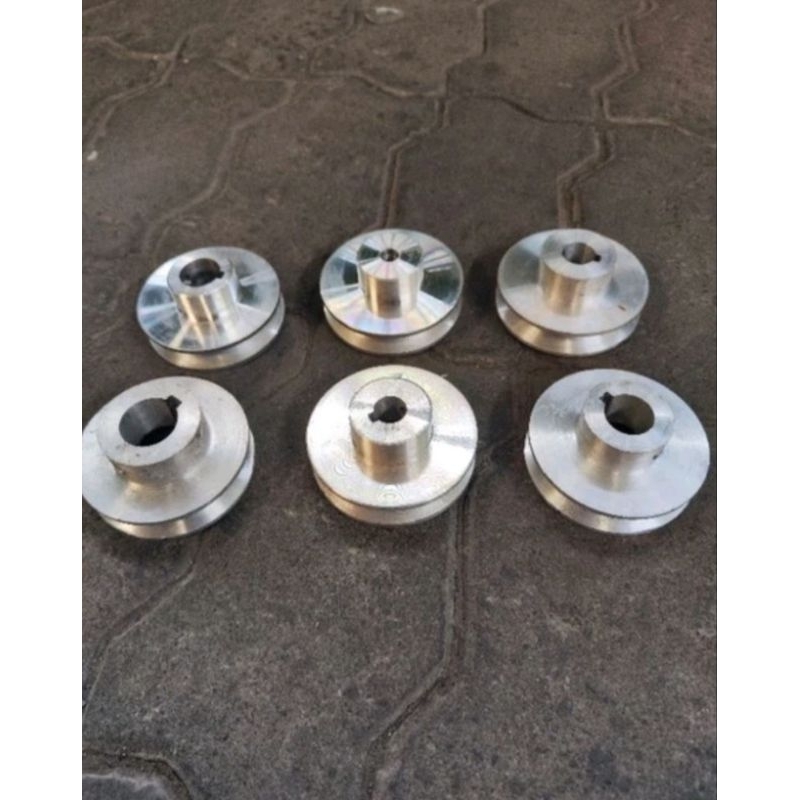 pully aluminium a1 3" inci puli pulley diameter luar 7,5cm 9mm 10mm 12mm 14mm 15mm 16mm 17mm 19mm 20