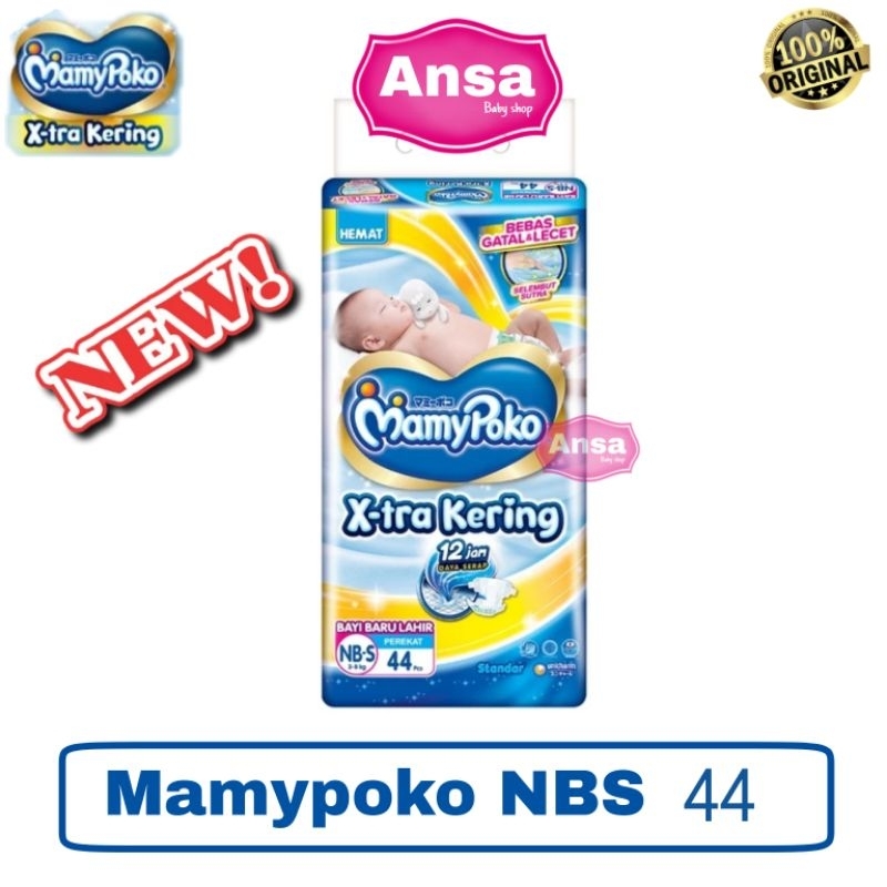 Mamypoko Perekat NBS 44 / Popok Bayi Baru Lahir