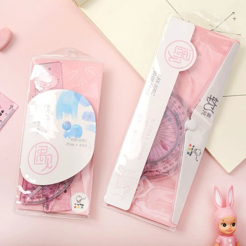 

MonMor | One set transparent ruler