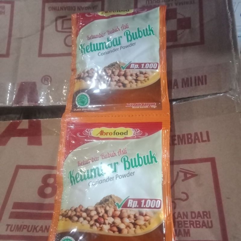 

Ketumbar bubuk asli sashet rentengan