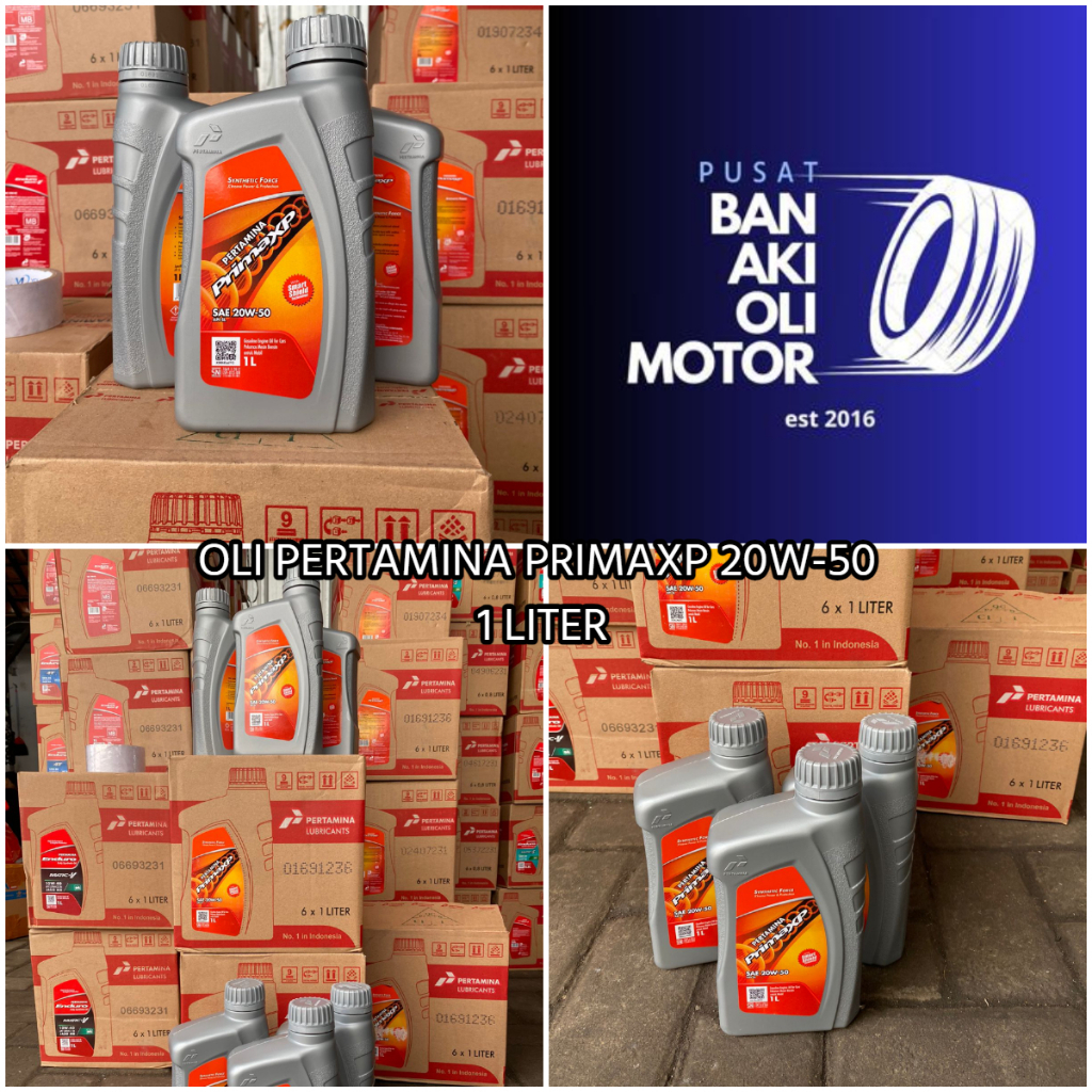 OLI PRIMA XP SAE 20W-50 1 LITER OLI MOTOR DAN MOBIL || OLI PERTAMINA PRIMA XP SAE 20W-50 1 LITER