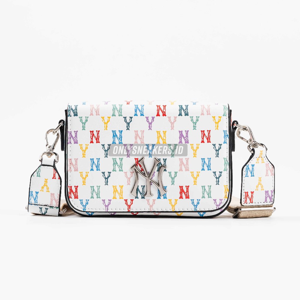 MLB NEW YORK YANKEES MONOGRAM RAINBOW HOODY BAG WHITE