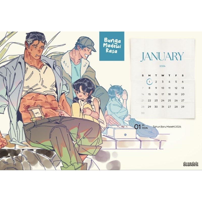 

Kalender Ilustrasi + Artbook 2024 Bunga Madewi Rasa