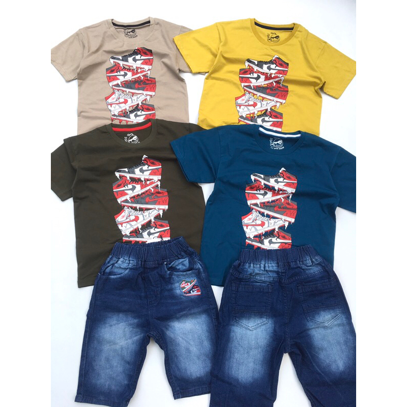 SETELAN JEANS NIKE SHOES (PREMIUM)