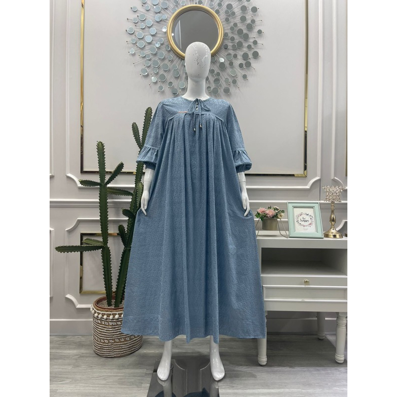 SALE SALVINA YS gamis katun bordir MASAYU